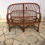 Rattan bench