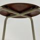 Vintage school stool, 1970s industrial design, Dutch minimalist