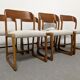 Set of 6 Baumann sleigh chairs from the 60s/70s
