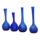 Set of 4 Scandinavian glass vases 1970