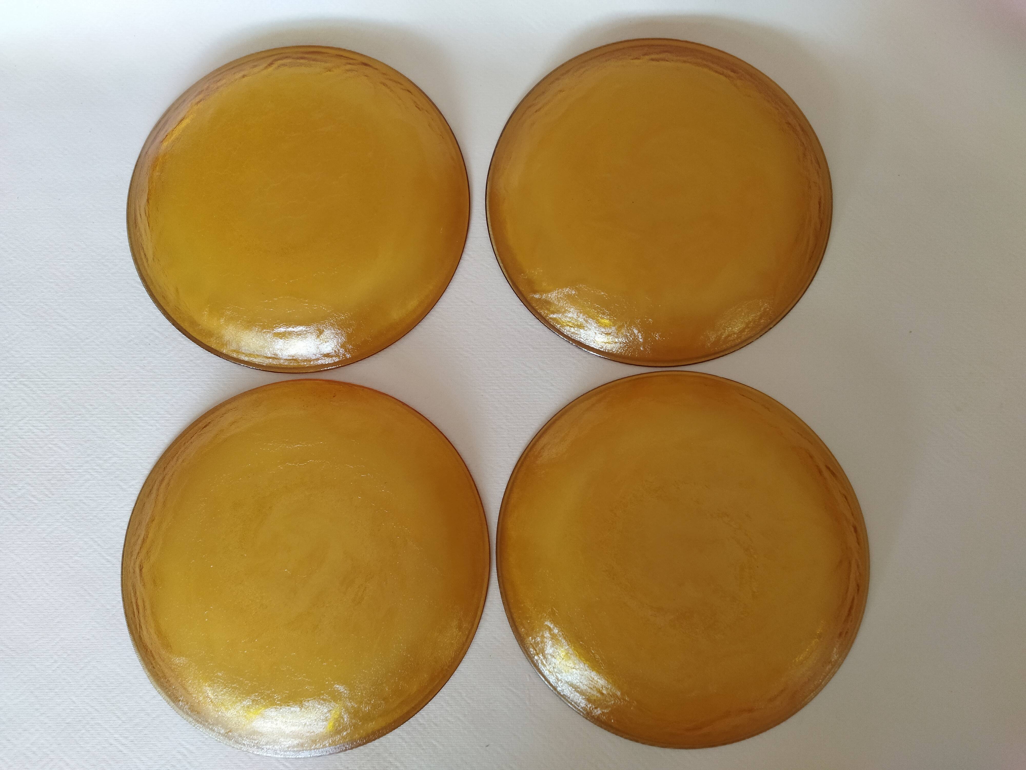 Flat plates Arcoroc Sierra amber