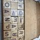 Old wooden Scrabble
