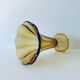 Ancient tulip vase in amber glass