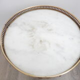 White marble tripod stand