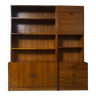 Shelf, 2 sections, rosewood veneer, 1960s/70s. 20th century