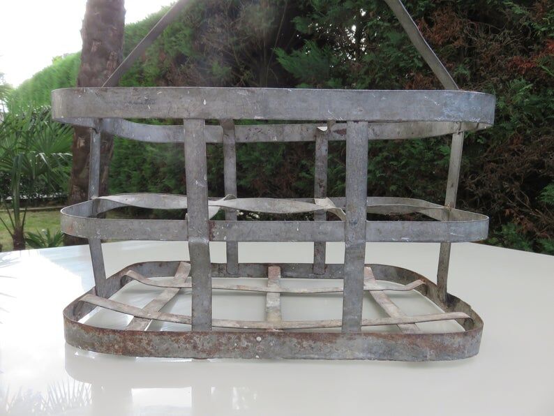 Zinc bottle holder dating from the 30s 40s