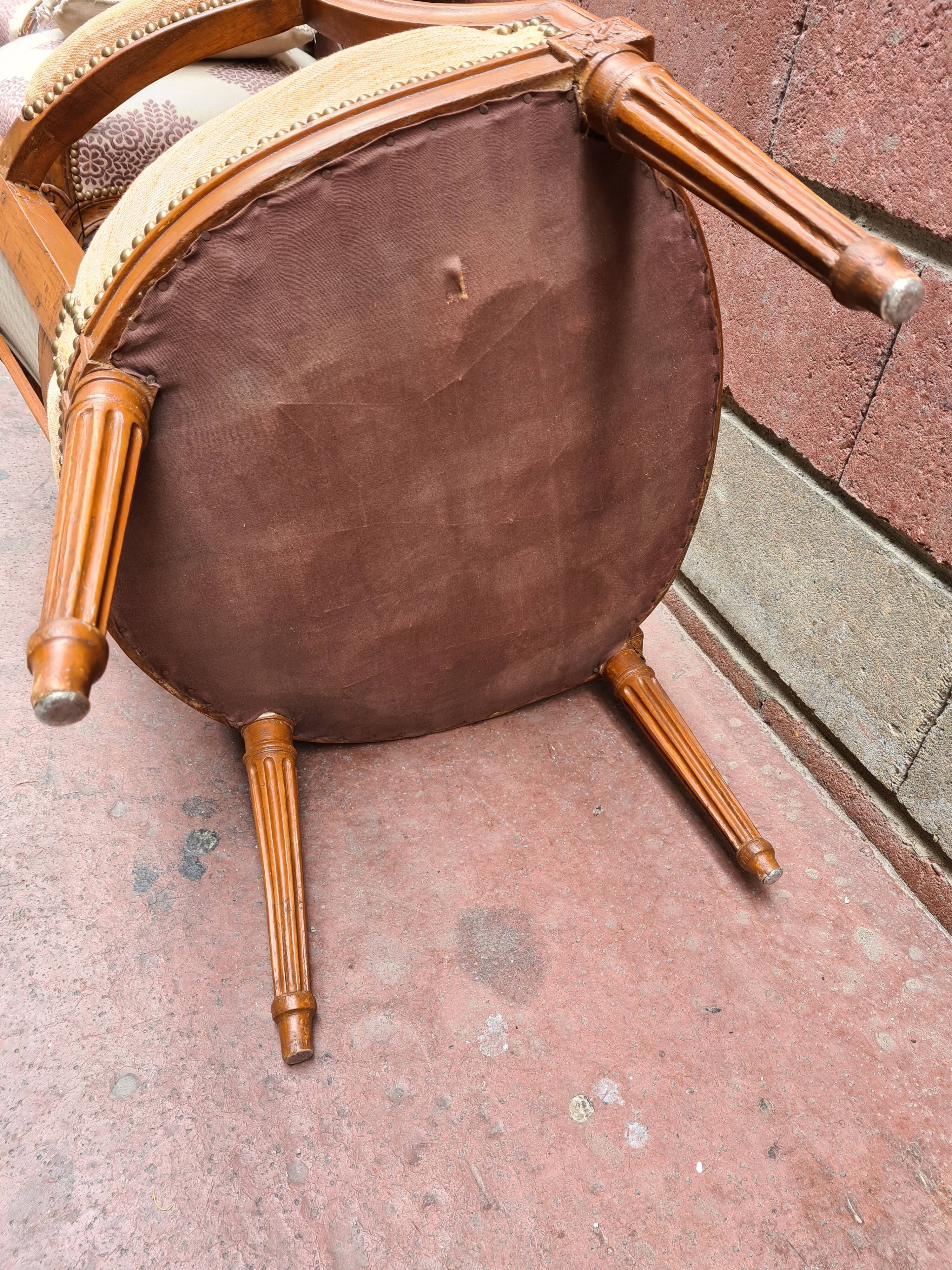 Pair of Louis XVI armchairs
