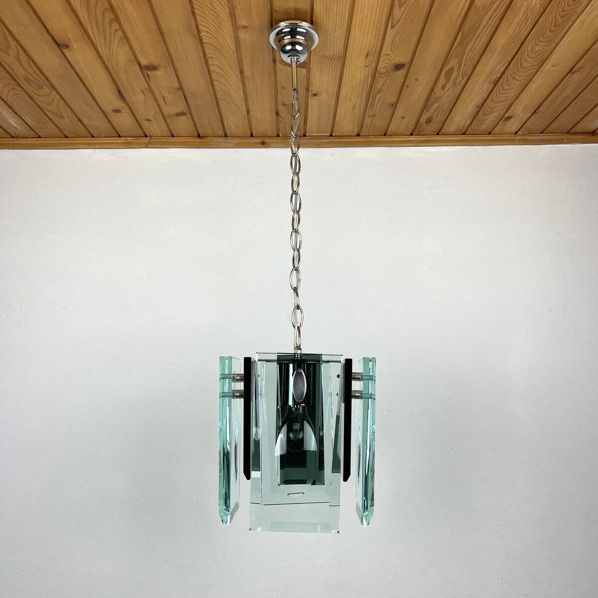 Italian art glass pendant by Fontana Arte, Italy, 1970s.