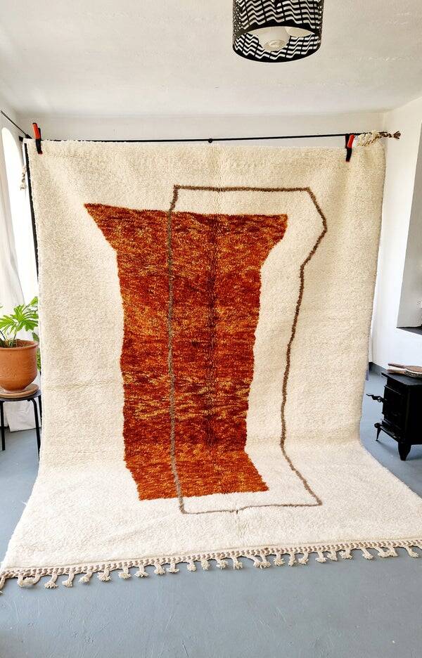 Tapis berbère en laine pure taille 150 x 250 cm