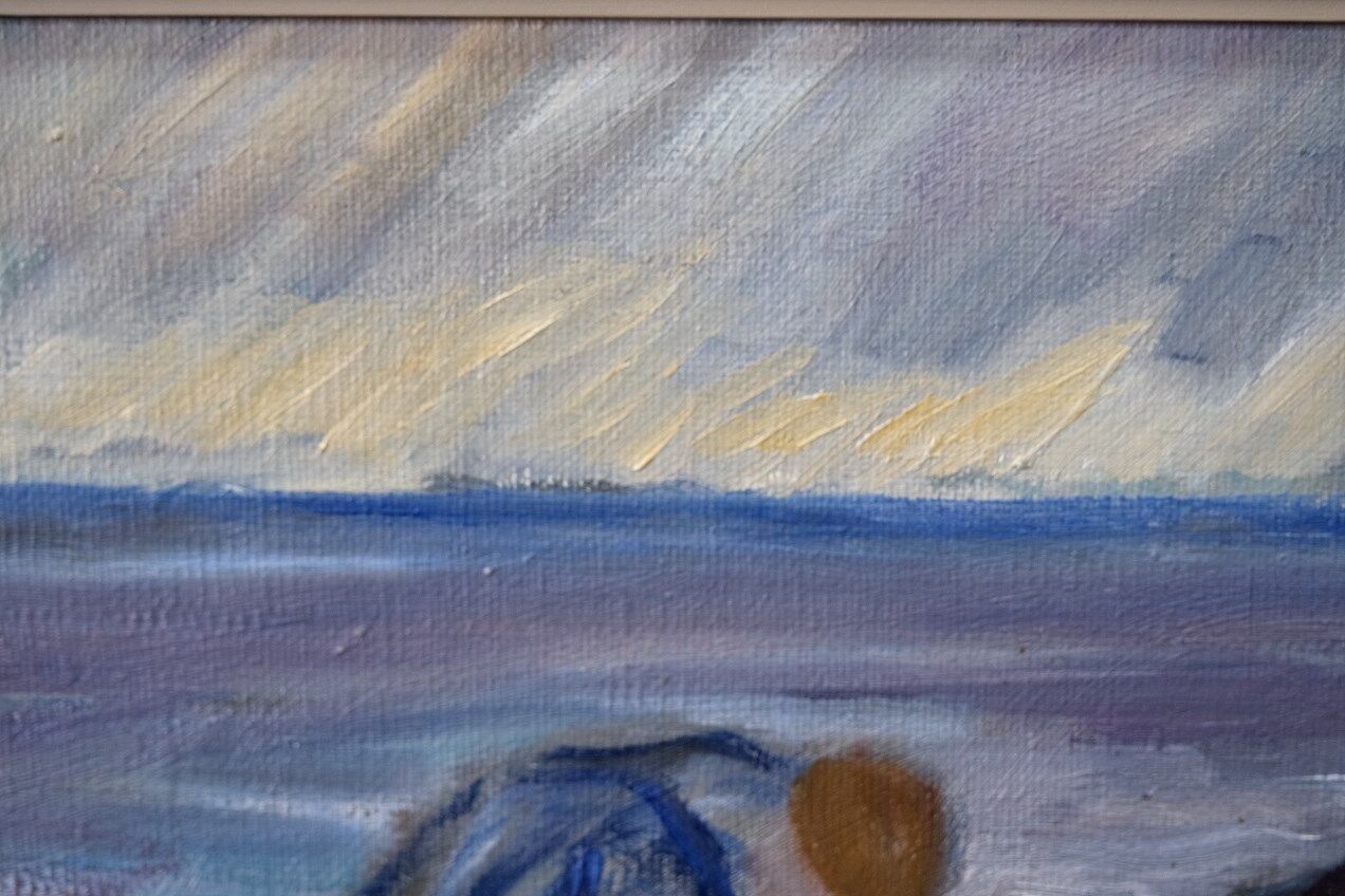 Swedish modern painting, 1970s Börje Nettelbring (1913-1986). oil on canvas. framed.