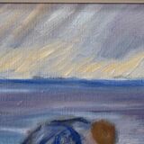 Swedish modern painting, 1970s Börje Nettelbring (1913-1986). oil on canvas. framed.