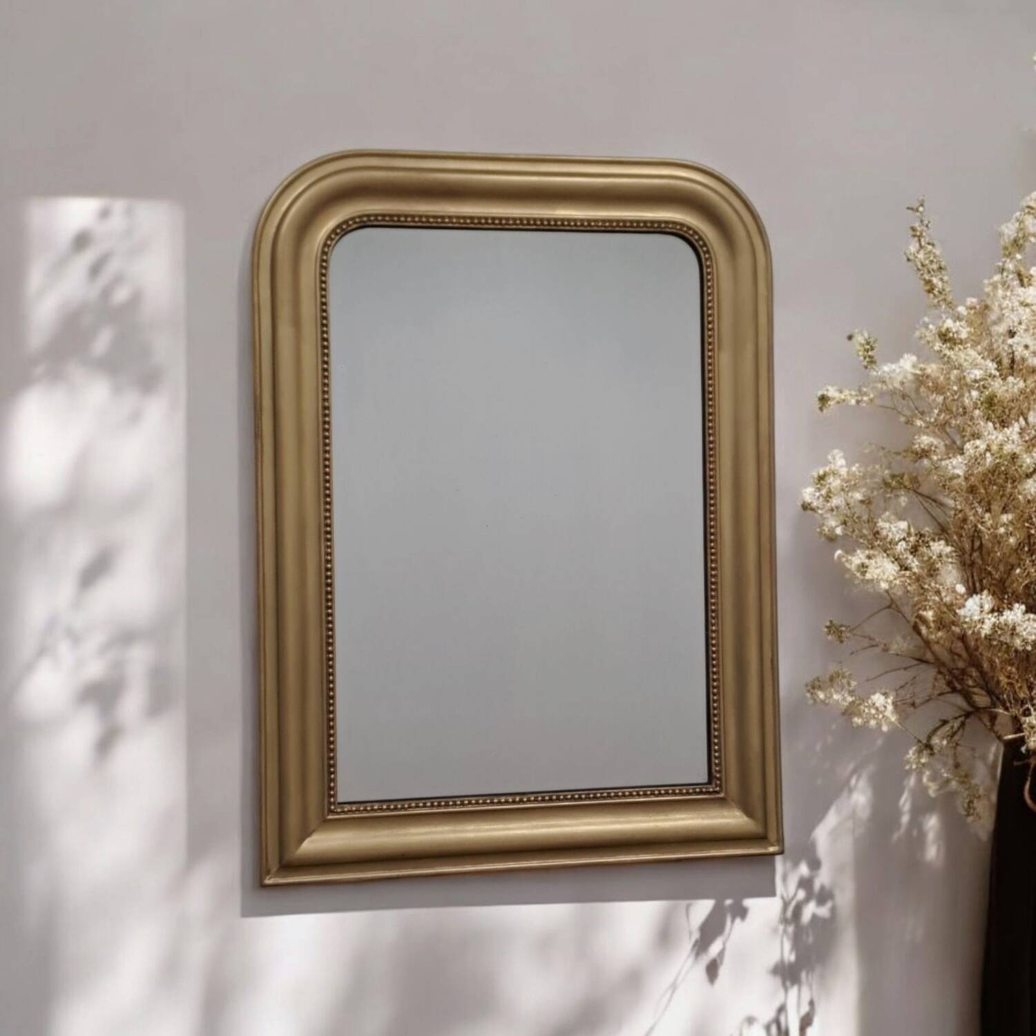 Louis Philippe mirror 105 x 77 cm old gilded