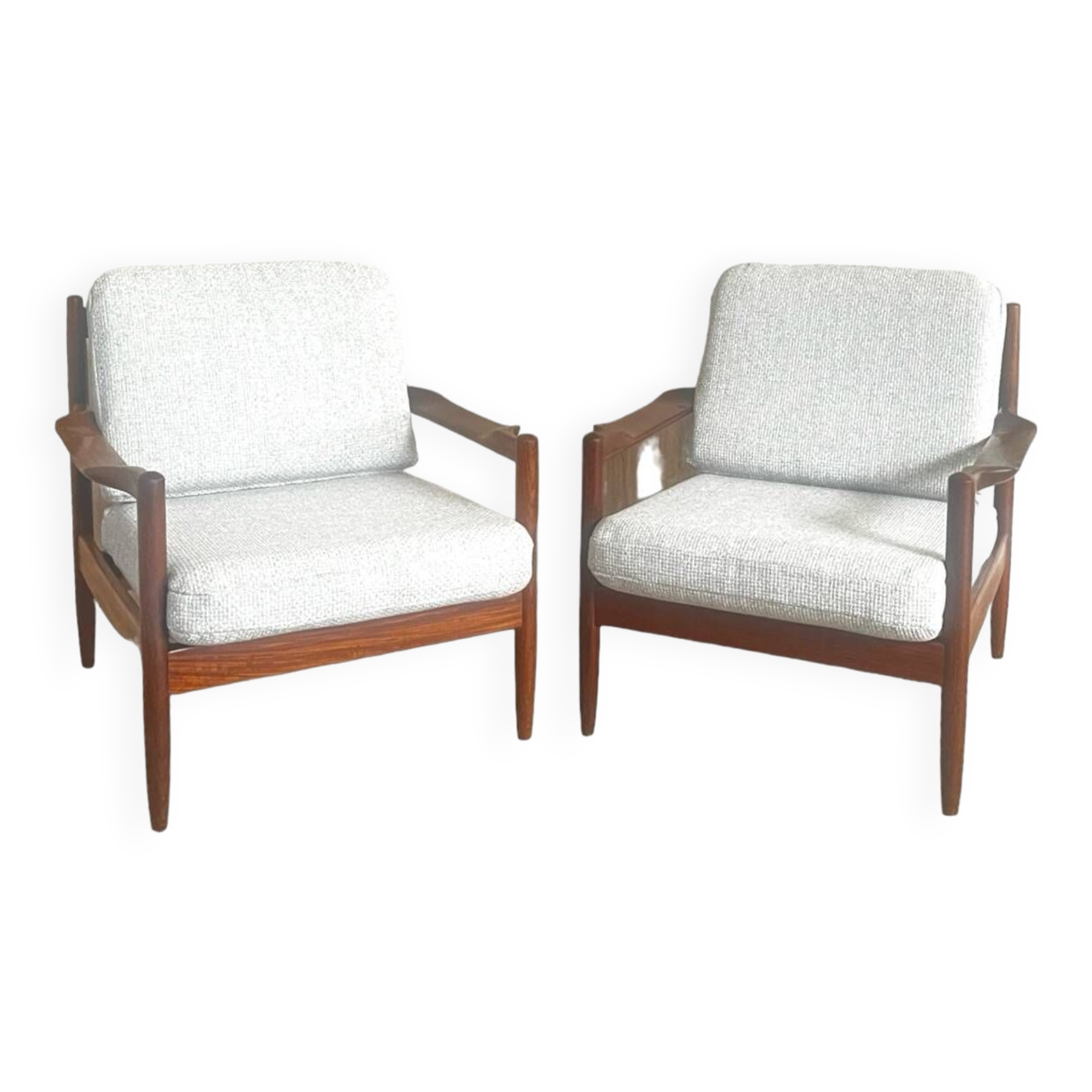 Zwei Teakholz Sessel