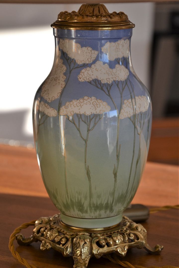 Ceramic table lamp from Lunéville