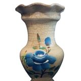 Vase fleuri peint à la main France style ancien vintage