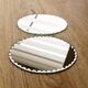 Set of 2 beveled oval mirrors to pose vintage