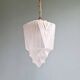 Art Deco pendant lamp in satin glass, 1920s-30s
