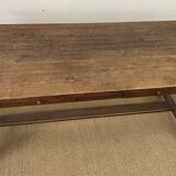 Wooden farmhouse table
