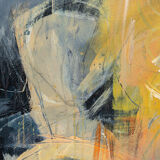 Abstract composition, oil on canvas, 54 x 64 cm
