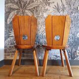 Pair of brutalist chairs 1960