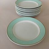 12 plates K&G Lunéville, model Meudon