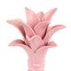 Vintage pink vase palm tree martan portugal 701 crackle porcelain 31cm