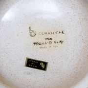 Set of lighter and ashtray in Ceramic Brass by Tommaso Barbi, Italy, 1960s