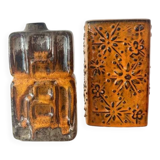 Vase Duo from the East and West German pottery history – East German pottery meets West German pottery