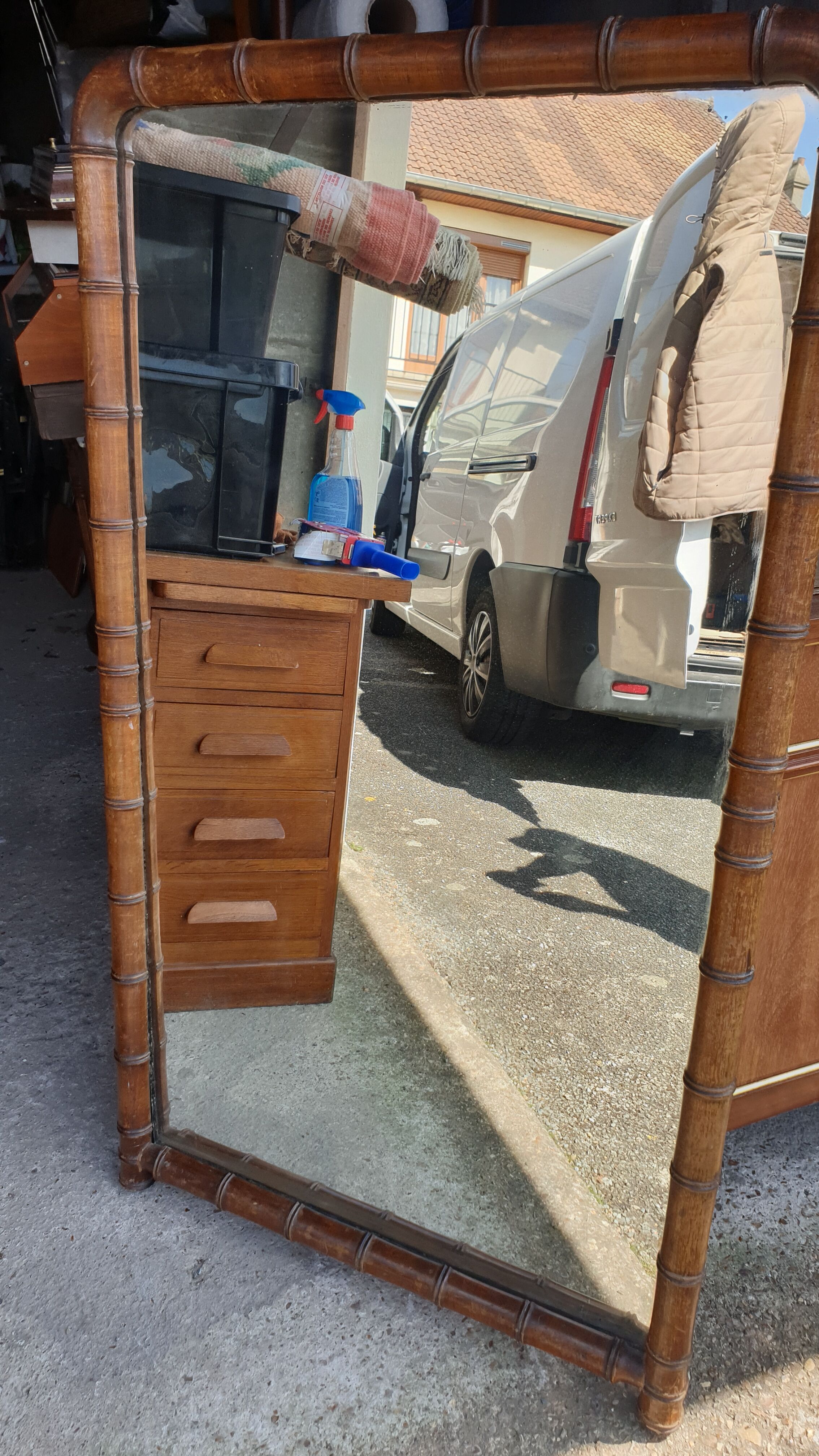 Colonial mirror late nineteenth 130x74cm