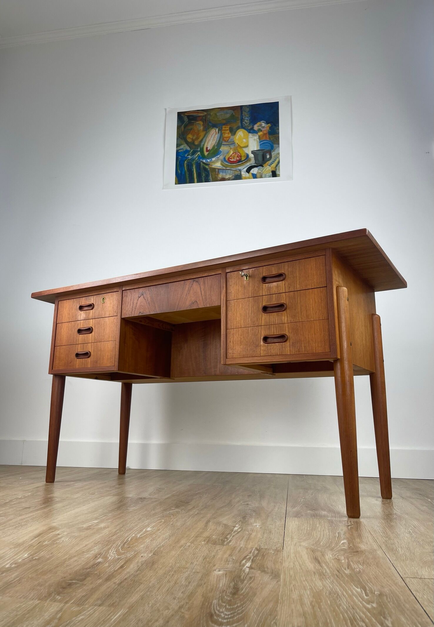 Scandinavian teak desk
