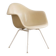 Fauteuil en fibre de verre eames par herman miller avec base lax blanche