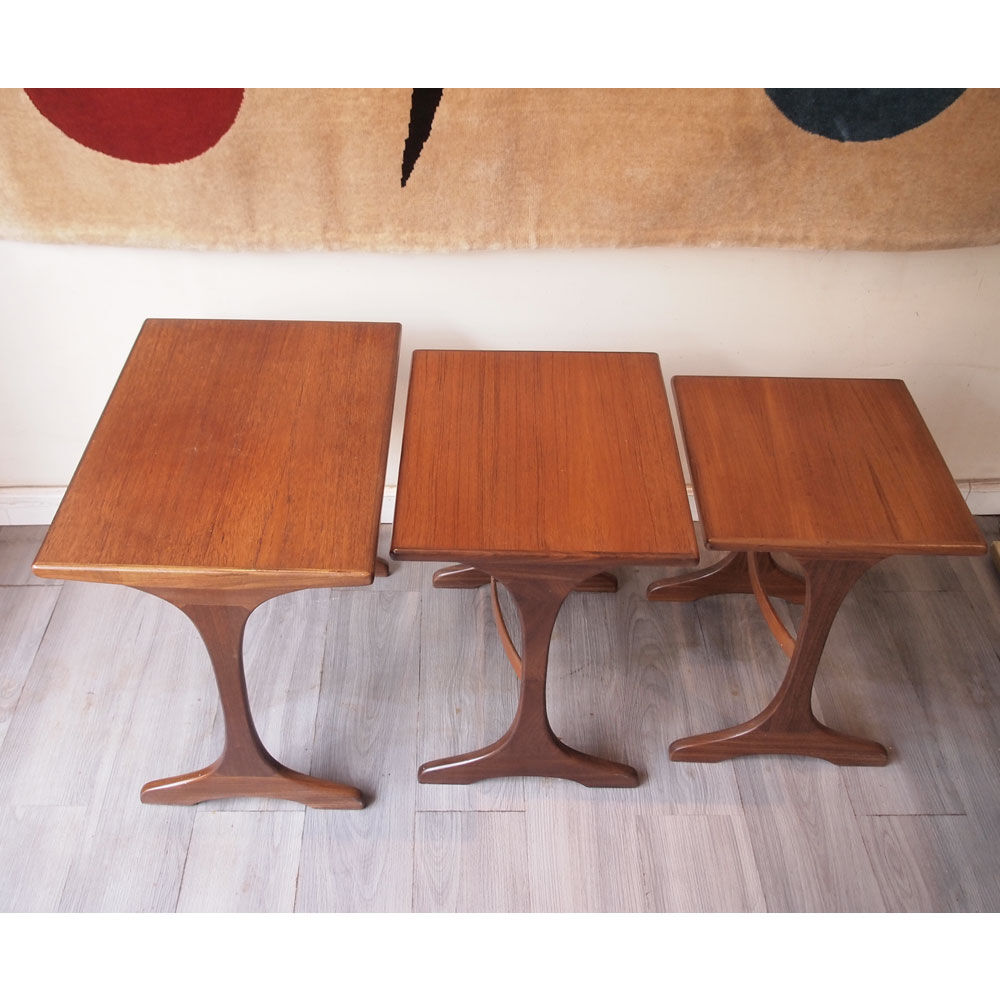 Vintage Scandinavian nesting tables