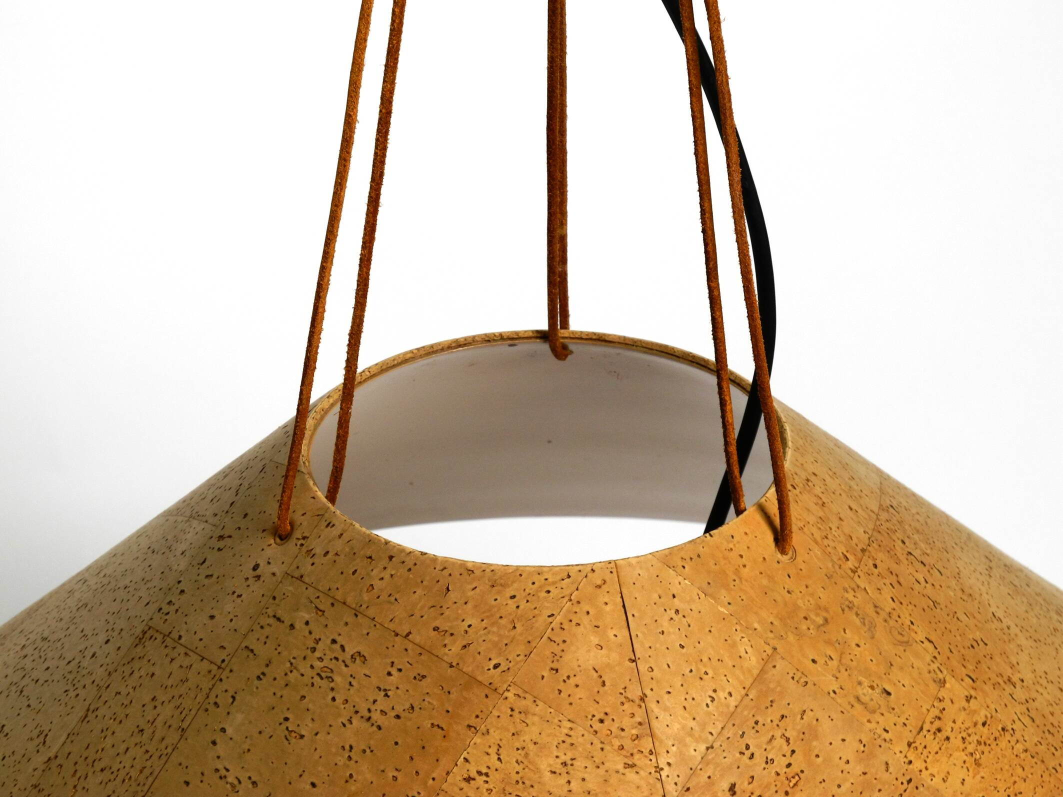 1970s cork ceiling lamp by M-Design | by Willhelm Zanoth and Ingo Maurer