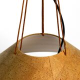 1970s cork ceiling lamp by M-Design | by Willhelm Zanoth and Ingo Maurer