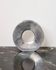 Vase L rond ajouré en fonte d'aluminium, 1970s