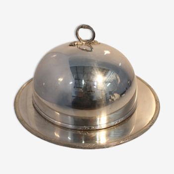 Silver metal bell dish "europ felix"
