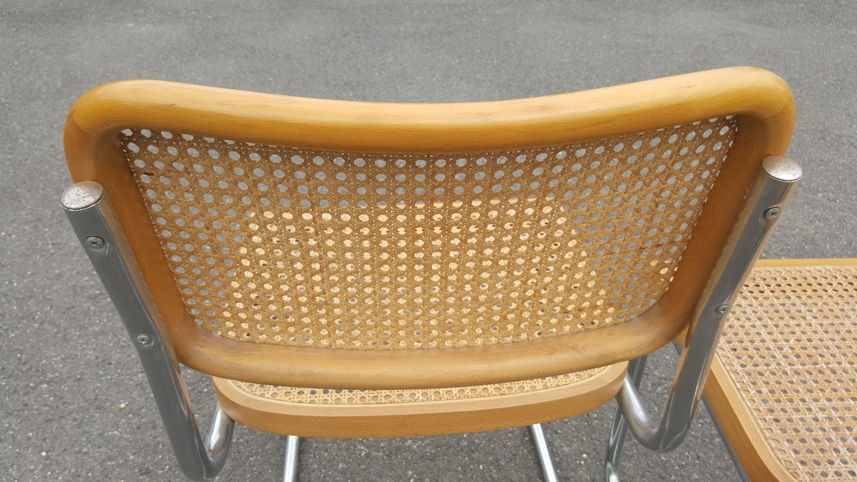 Pair of B32 chairs by Marcel Breuer
