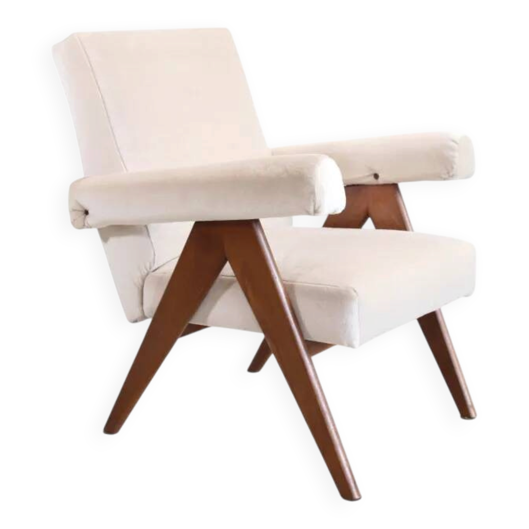 Fauteuil design italien en mohair