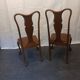 chaises chippendale style Queen Anne environ 1920