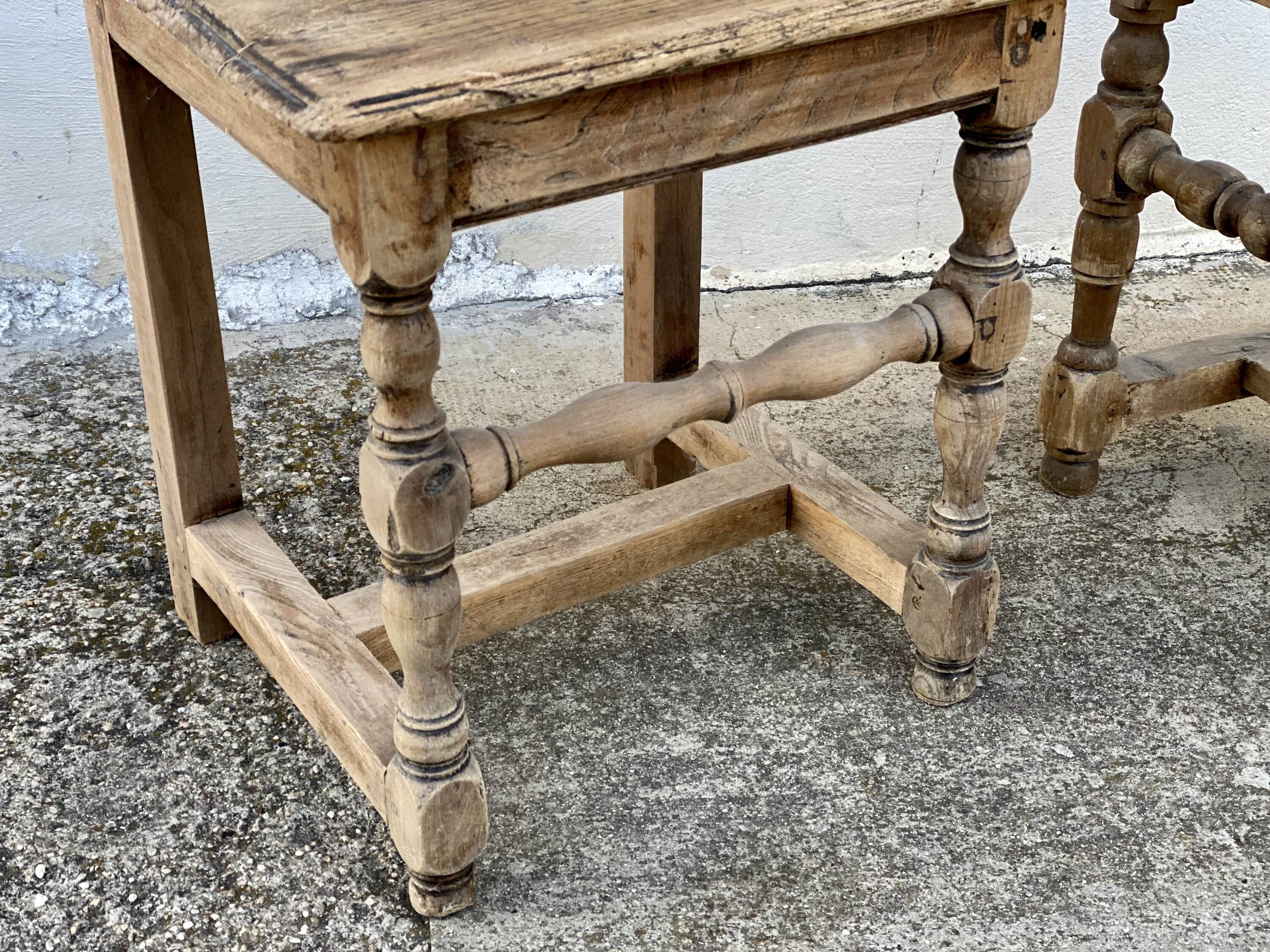Set of 2 rustic mountain folk art chairs