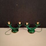CANDLESTICK PAIR Twisted