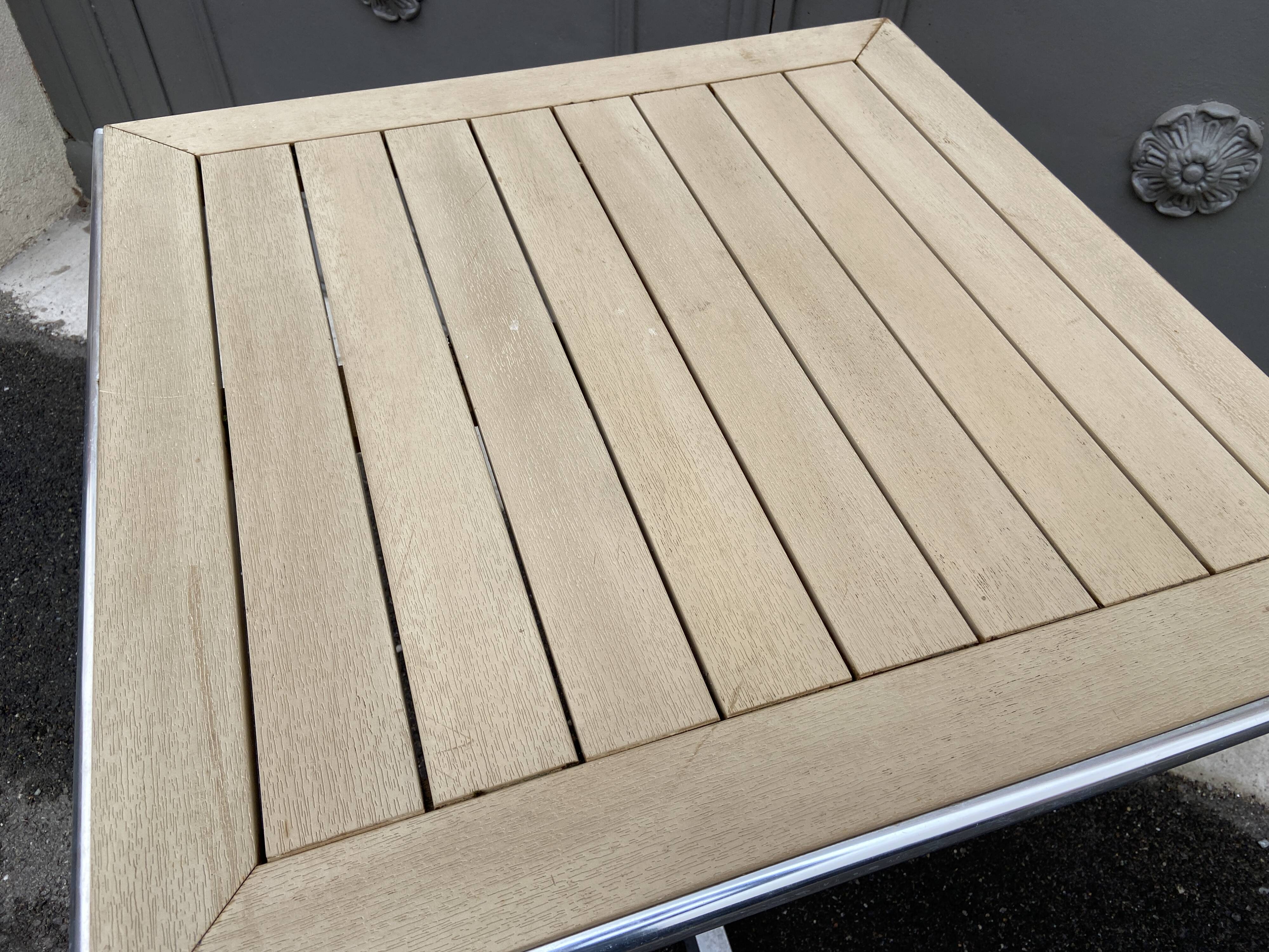 Guéridon table de terrasse bistrot vintage