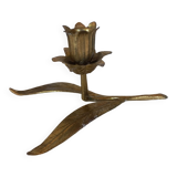 Candlestick candlestick brass flower