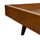 Lit vintage minimaliste en teck et chêne, années 1960