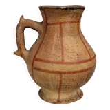 Poterie traditionnelle kabyle / berbère en terre cuite ornée de motifs