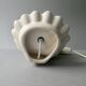 Ceramic and opaline shell lamp, 70s-80s