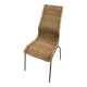 Vintage 1980 Ikea chair in rattan and aluminum