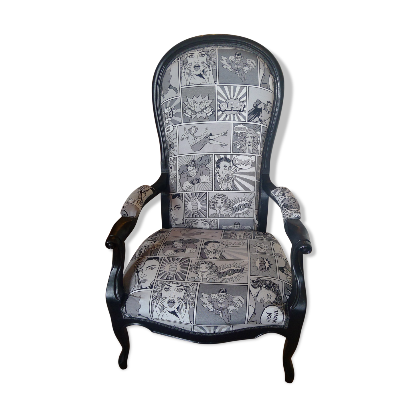 Fauteuil Voltaire rénové et modernisé | Selency