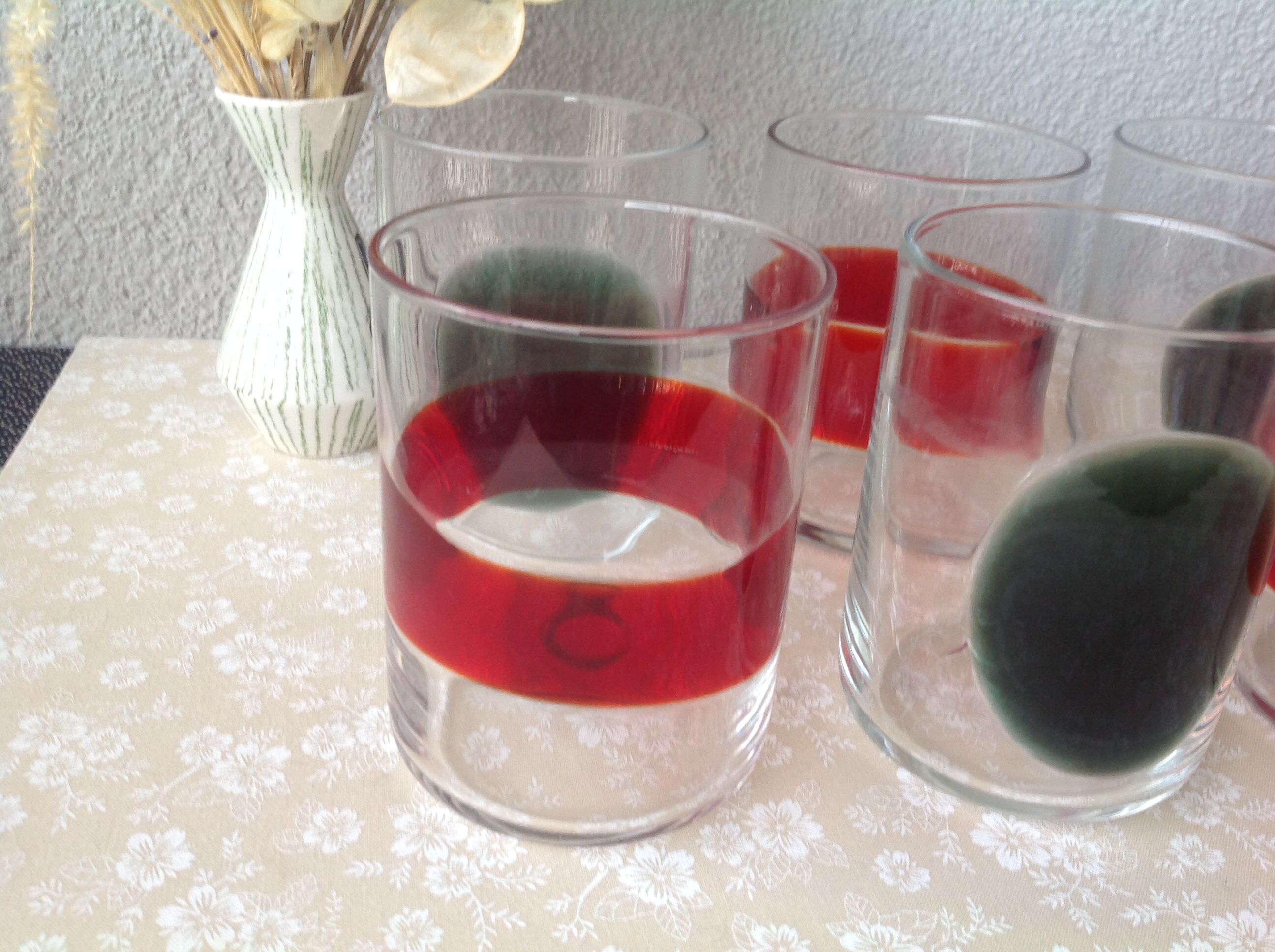 Set of 6 Murano water glasses