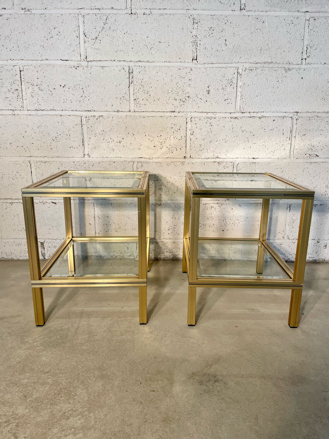 Pair of pieces of sofa Pierre Vandel